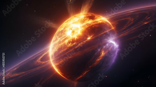 Imagined Visualization of a Solar Flare