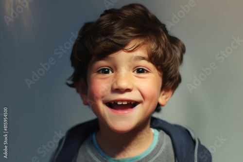portrait of boy smiling