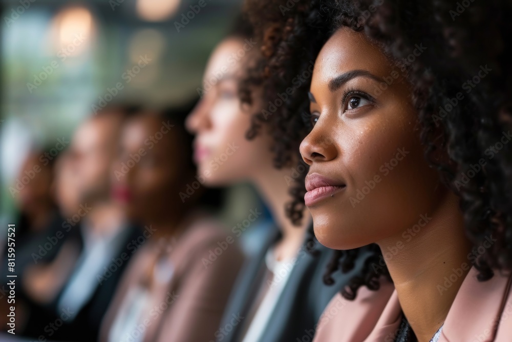 Empowered Businesswoman Leading Corporate Meeting with Confidence and Determination** Empowered Businesswoman Leading Corporate Meeting with Confidence and Determination**