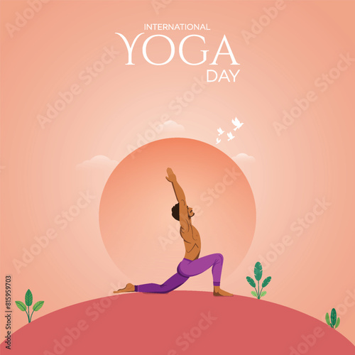international yoga day, illustration, yoga day, vector. international yoga day poster,  happy, International Day of Yoga, yoga body posture, yoga day poster, 21 June. poster, post, social media post