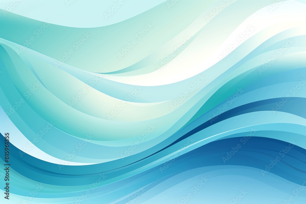 Seamless gradient waves in a soothing palette of blues and greens, designed for a calming abstract wallpaper, perfect for relaxation spaces Seamless gradient waves in a soothing palette of blues and greens, designed for a calming abstract wallpaper, perfect for relaxation spaces