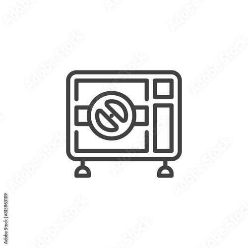 Sterilization machine line icon