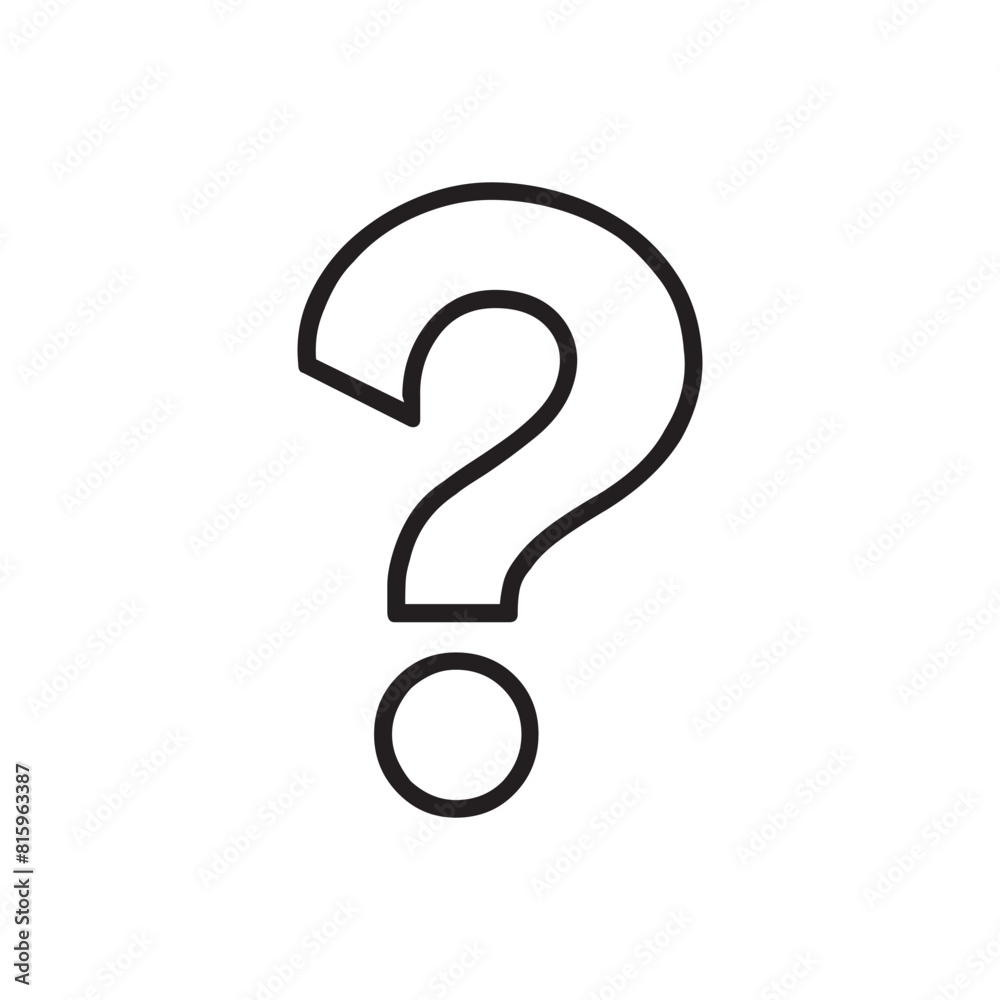 Question mark symbol. isolated on white background. Vector illustration. EPS 10 Question mark symbol. isolated on white background. Vector illustration. EPS 10