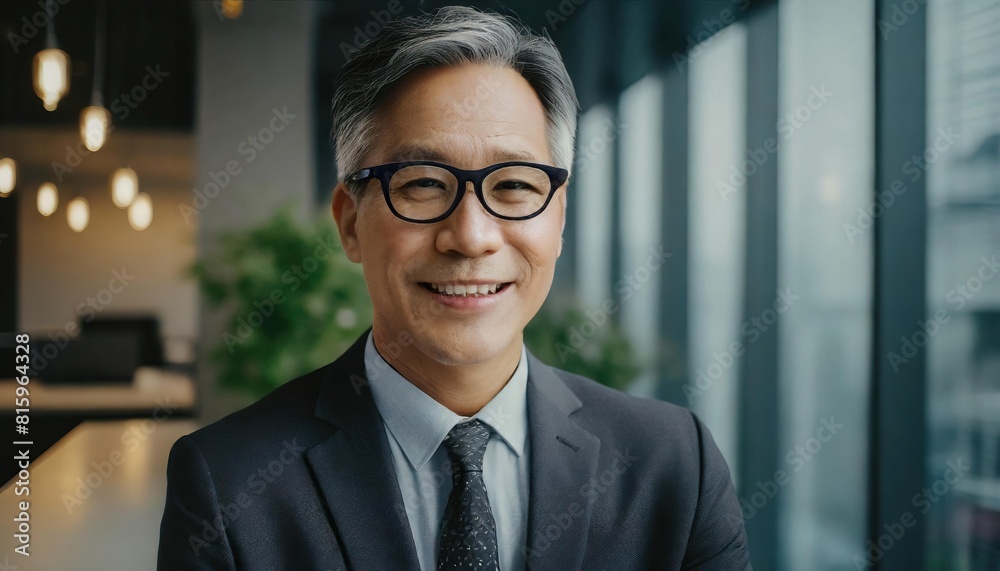 Smiling 45 years old american banker, happy middle aged bank manager Smiling 45 years old american banker, happy middle aged bank manager