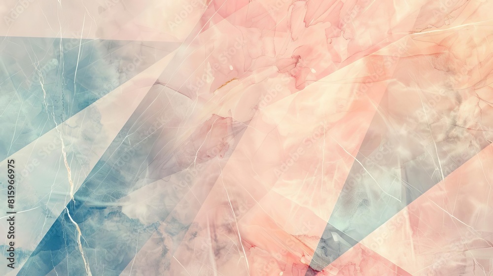 Fototapeta premium ethereal marble wallpaper with elegant geometric patterns in soft pastel colors abstract background