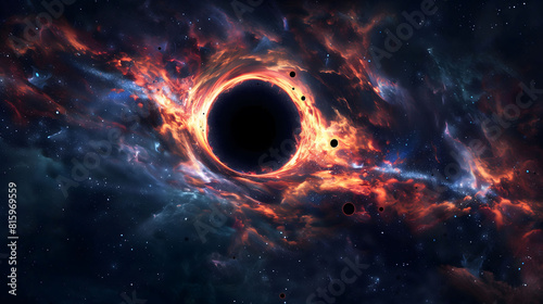 Black hole in the universe.