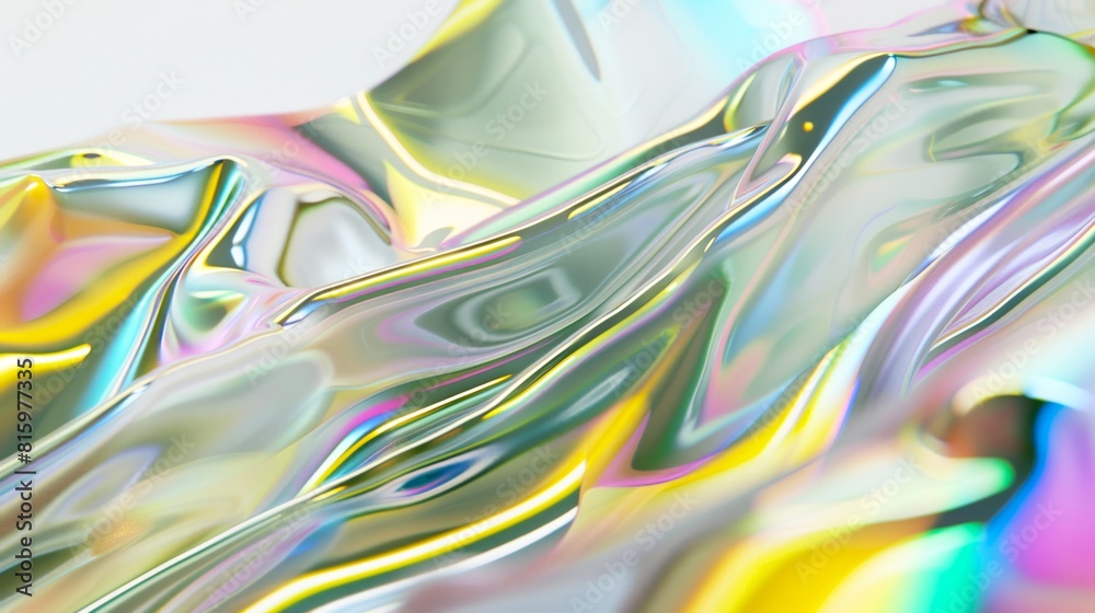 abstract liquid metal and horogram close up abstract liquid metal and horogram close up