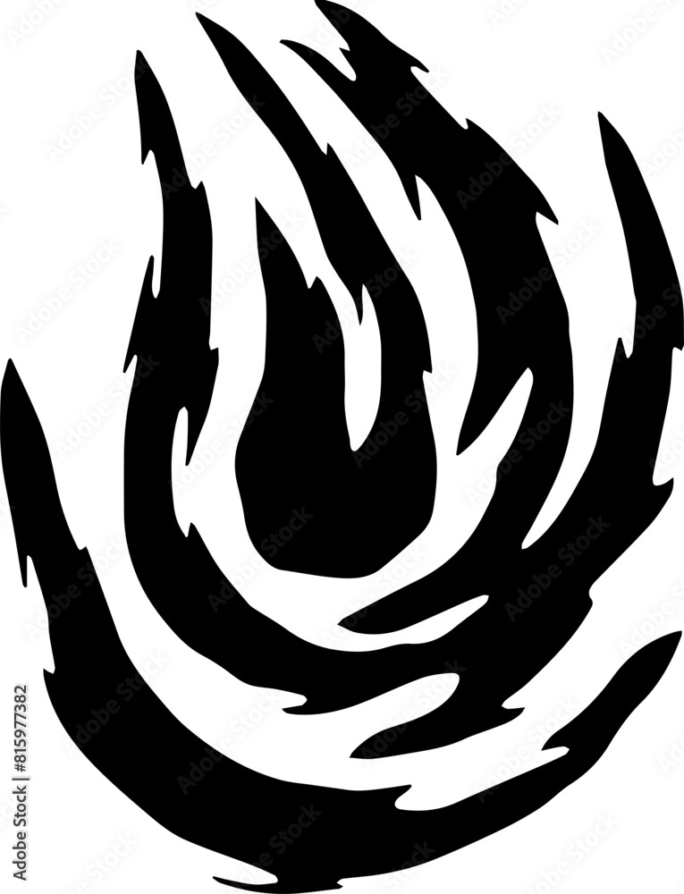 Fire Handmade Tribal Vector Shape - Fire symbol logo Icon Element for Graphic Design and Artistic Project Fire Handmade Tribal Vector Shape - Fire symbol logo Icon Element for Graphic Design and Artistic Project