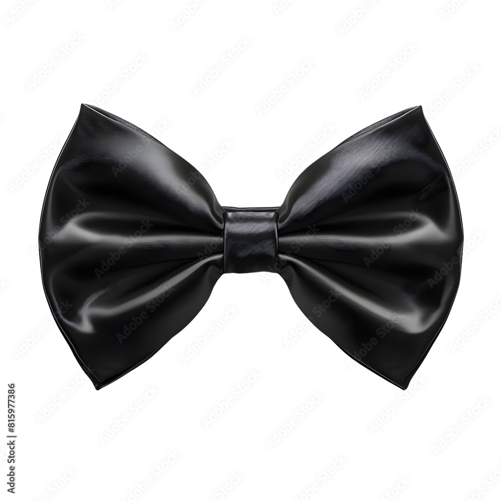 Black bow tie isolated on transparent background Black bow tie isolated on transparent background
