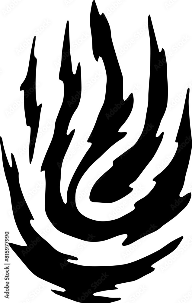 Fire Handmade Tribal Vector Shape - Fire symbol logo Icon Element for Graphic Design and Artistic Project Fire Handmade Tribal Vector Shape - Fire symbol logo Icon Element for Graphic Design and Artistic Project
