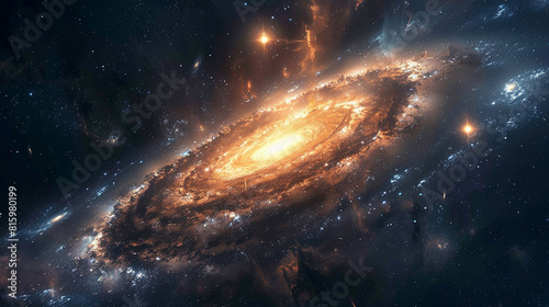 Mesmerizing Beauty: Galactic Glance of a Captivating Galaxy, Unveiling Cosmic Marvels and Celestial Wonders