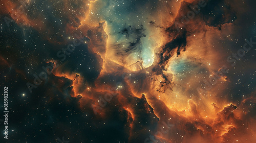 Stunning Deep Space Photo of a Nebula Floating: Capturing the Majestic Beauty of the Cosmos and Interstellar Wonders