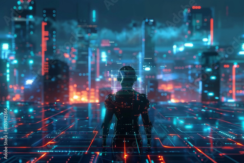 Innovative smart cities leverage cutting-edge AI technology to improve virtual interactions and support eco-friendly settings in a digital realm.