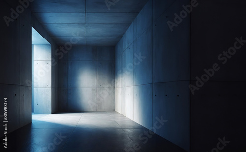 empty space of concrete construction  abstract  modern architectural space