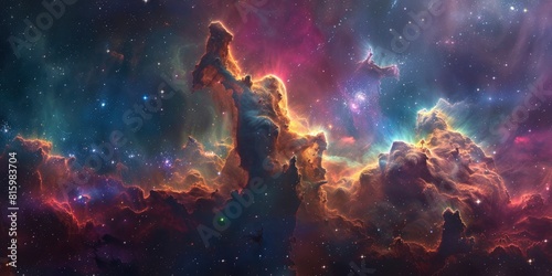 Stellar Symphony  Enchanting Carina Nebula in Space
