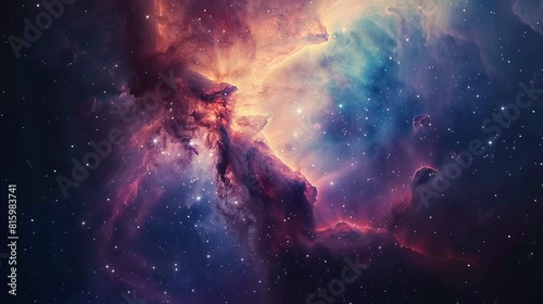 Stellar Symphony  Enchanting Carina Nebula in Space photo