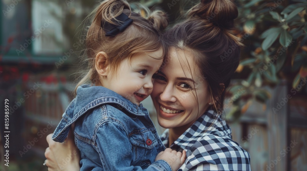 A Mother's Joyful Embrace