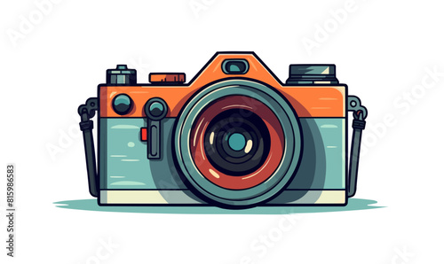 photocamera vector flat minimalistic isolated illustration