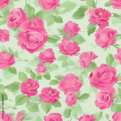 beautiful floral flower seamless pattern background for premium product ai generated