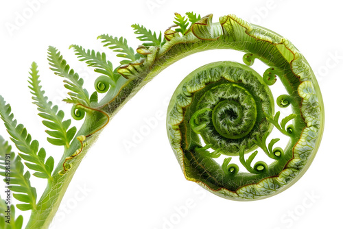 Intricate Fern Spiral