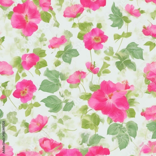 beautiful floral flower seamless pattern background for premium product ai generated
