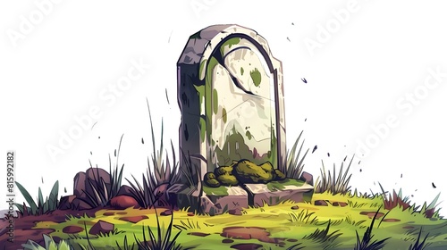 Enchanted Ruins Nestled in a Lush Verdant Meadow A Captivating Landscape of Nature s Reclamation and the Allure of Forgotten History photo