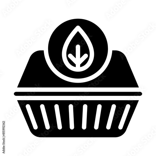 Sustainable togo packaging Glyph Icon Design