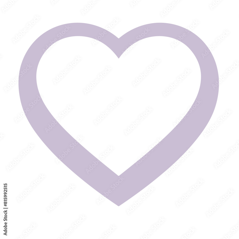 Vector style heart shape symbol logo Vector style heart shape symbol logo