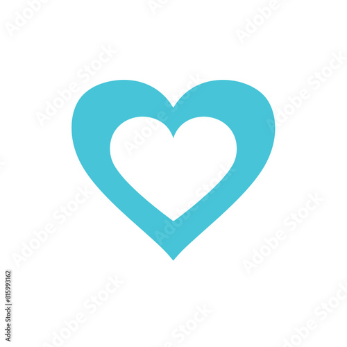 Free Download Vector style heart shape symbol logo - GFXLoad