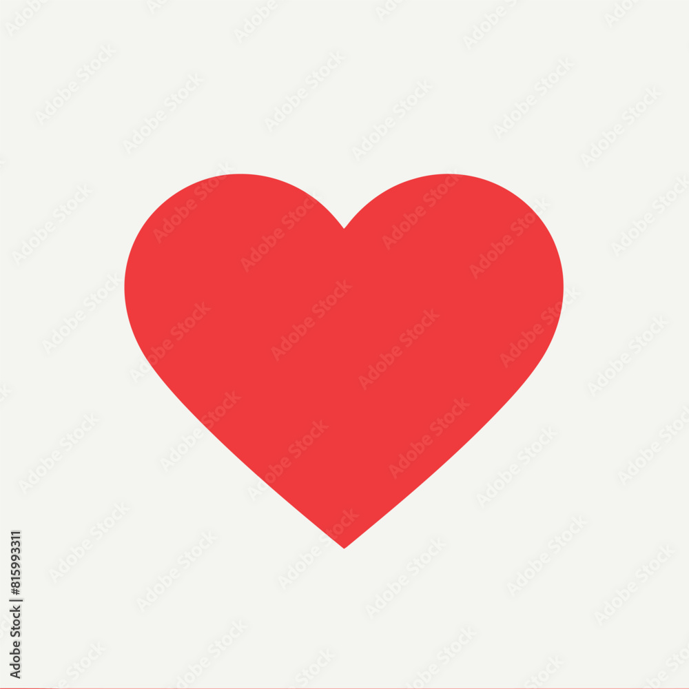 Vector style heart shape symbol logo Vector style heart shape symbol logo