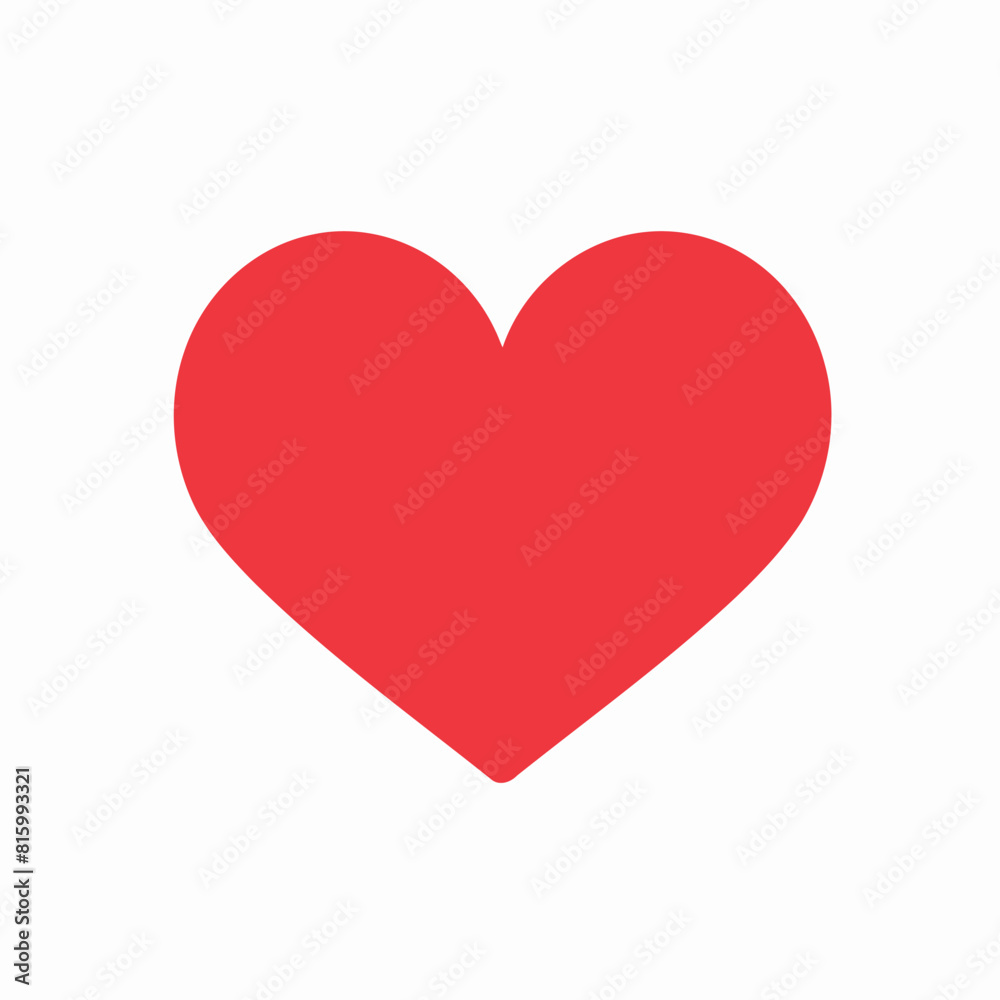 Vector style heart shape symbol logo Vector style heart shape symbol logo