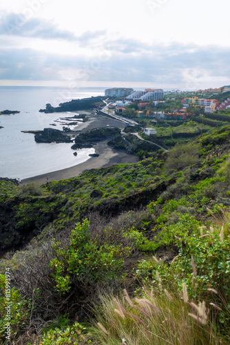 Panoramic view of Los Cancajos beach on the island of La Palma