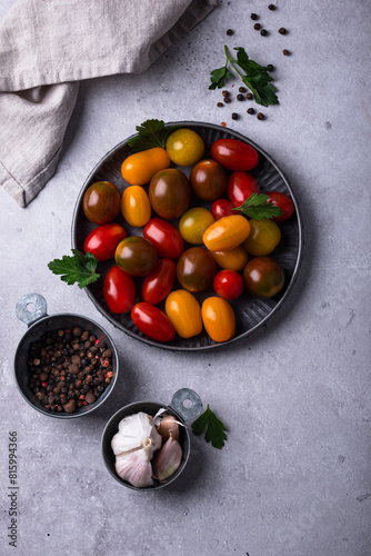 Assortment of different cherry tomatoes