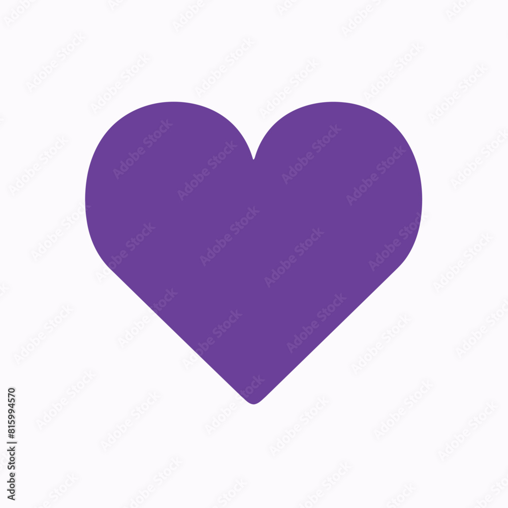 Vector style heart shape symbol logo Vector style heart shape symbol logo
