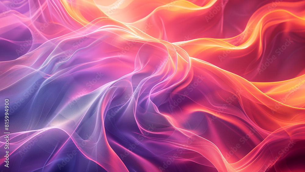 Vibrant Silk Waves in Shades of Red and Purple: Abstract Art Perfect for Creative Design Background or Decor 8K Wallpaper High-resolution Vibrant Silk Waves in Shades of Red and Purple: Abstract Art Perfect for Creative Design Background or Decor 8K Wallpaper High-resolution