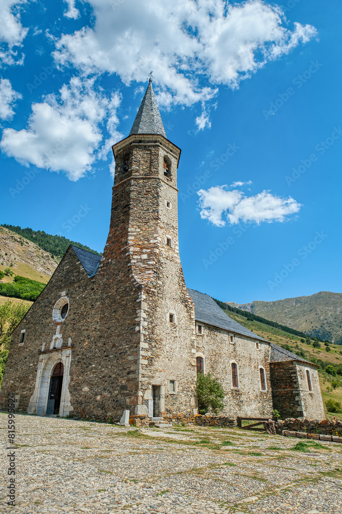 Fototapeta premium Montgarri is a town in the municipality of Alto Aran, in the Valle de Aran region located in the Lleida Pyrenees, Catalonia, Spain.