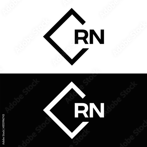 Free Download RN logo. R N design. White RN letter. RN, R N letter logo design. Initial letter RN linked circle uppercase monogram logo. - GFXLoad