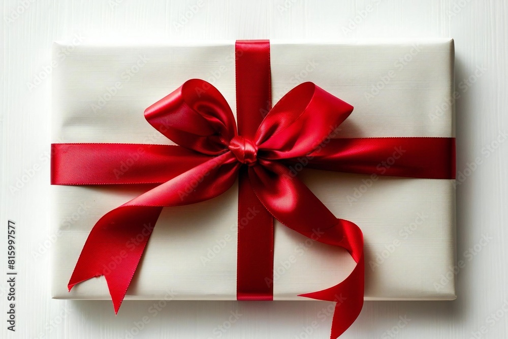 Beautifully Wrapped Gift Card with Red Ribbon for Any Occasion Beautifully Wrapped Gift Card with Red Ribbon for Any Occasion