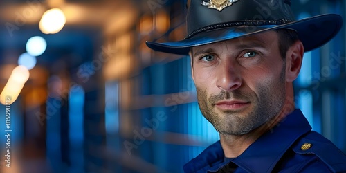 Fictional Law Enforcement Officer in a Correctional Facility: Warden or Sheriff. Concept Correctional Facility Guard, Sheriff's Deputy, Prison Warden, Jail Superintendent, Probation Officer