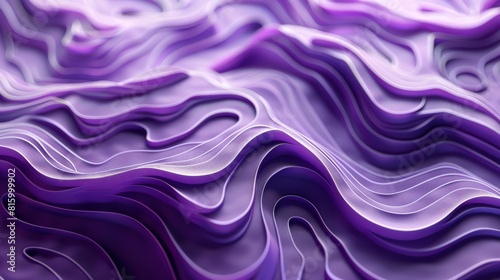 3d Intricate Ripple Patterns on Purple Background with Fine Grain