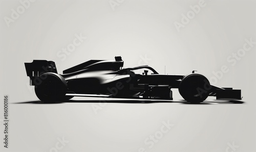 Photorealistic Ultra-Detailed Side View of Formula 1 Car