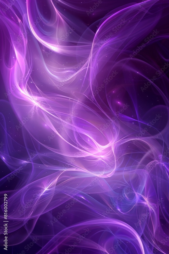 A vibrant purple swirl set against a soft purple backdrop.