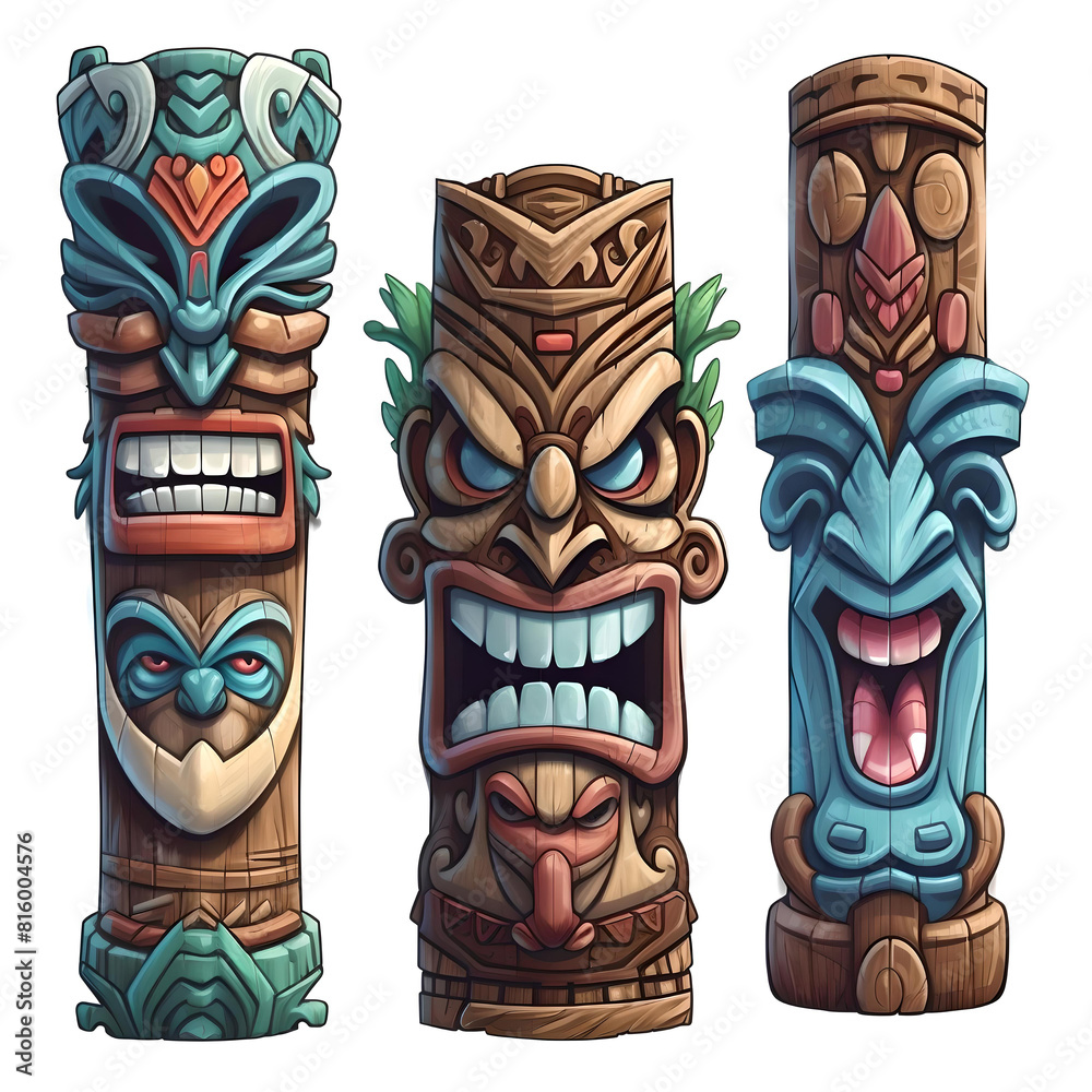 Tiki Totem Pole