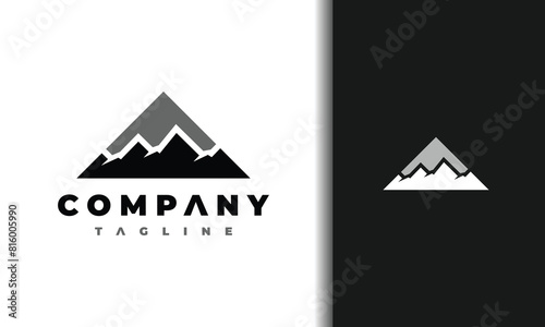 triangle and mountain logo