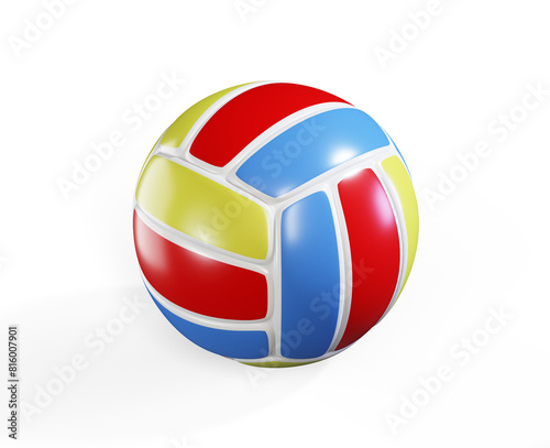 Free Download Red volleyball ball 3d render - GFXLoad