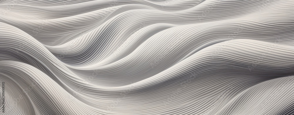 Soothing White Wavy Pattern: Abstract Texture Soothing White Wavy Pattern: Abstract Texture