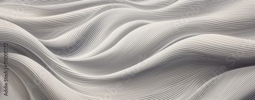 Soothing White Wavy Pattern: Abstract Texture
