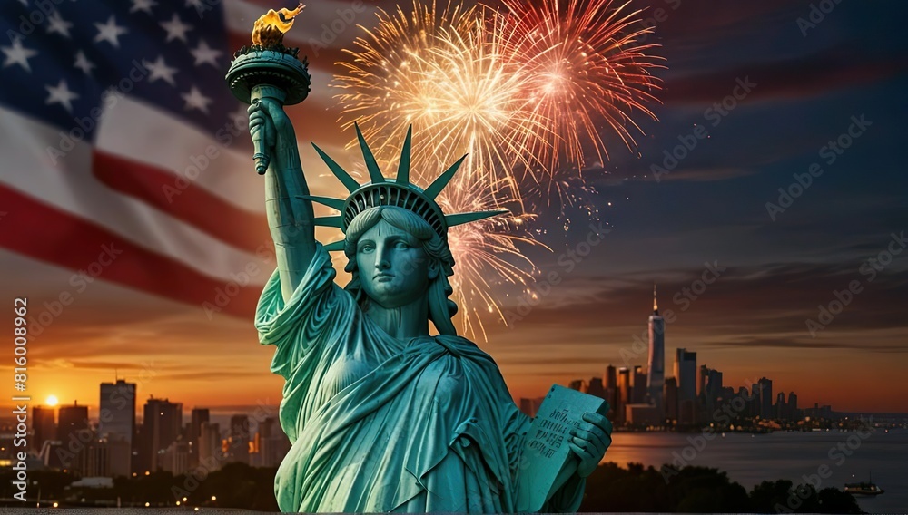 Fototapeta premium USA independence day 