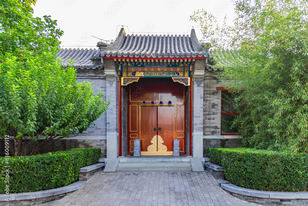 Summer landscape of Shichahai Park in Beijing Summer landscape of Shichahai Park in Beijing