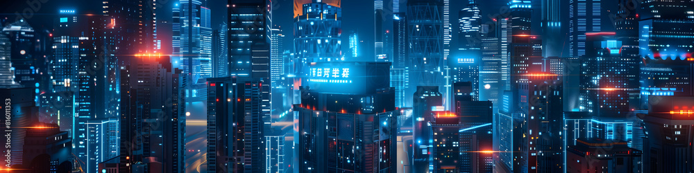 A futuristic neon city background - Lights design A futuristic neon city background - Lights design